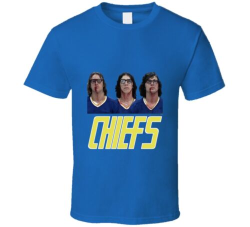 Slap Shot Hanson Brothers And Chiefs Team Logo T-shirt And Apparel T Shirt - Picture 1 of 3