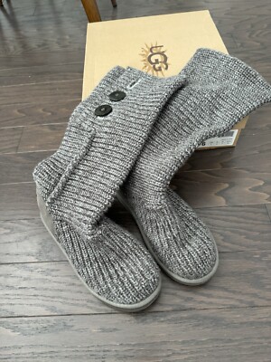 Ugg Classic Cardy Boot Grey UGG Winter Gray Classic Cardy Wool