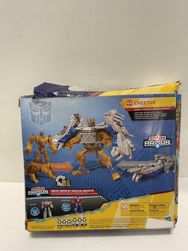 Transformers Cyberverse Spark Armor Elite Class Cheetor & Sea Fury Damaged PKG - Picture 2 of 2
