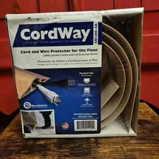 NIB Cordway Cord & Wire Protector For The Floor 5 Foot Almond Color Brand New