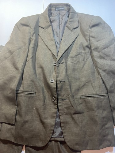 Roberto Cavaleri Boys Green Three Button Jacket & Pants 2 Piece Suit Set Size 6 - Picture 3 of 11