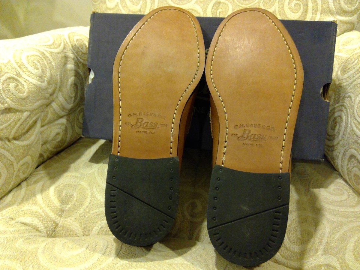 G.H BasS Mens Jeremy Leather Tassel Loafers #1820 TAN Mens  display picture 2