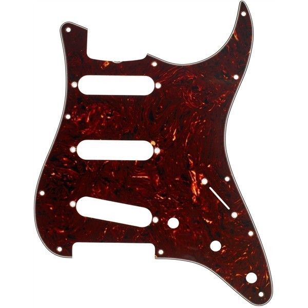 Fender Parts Pickguard Stratocaster S/S/S 11-Hole Vintage Mount, Tortoise Shell,