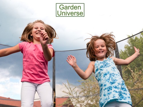 Trampoline 14ft with Safety Net and Ladder Garden Universe NEW Model UKCA - Picture 11 of 12