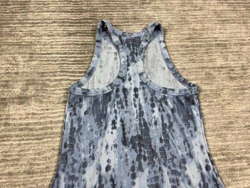 Old Navy Active Top Womens Small Blue Tie Dye Sleeveless Tank Ribbed Knit - Picture 7 of 10