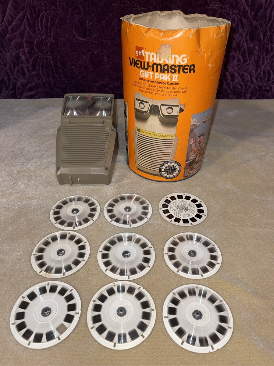 GAF Talking View-Master Gift Pak II Rare with 8+ Discs | eBay