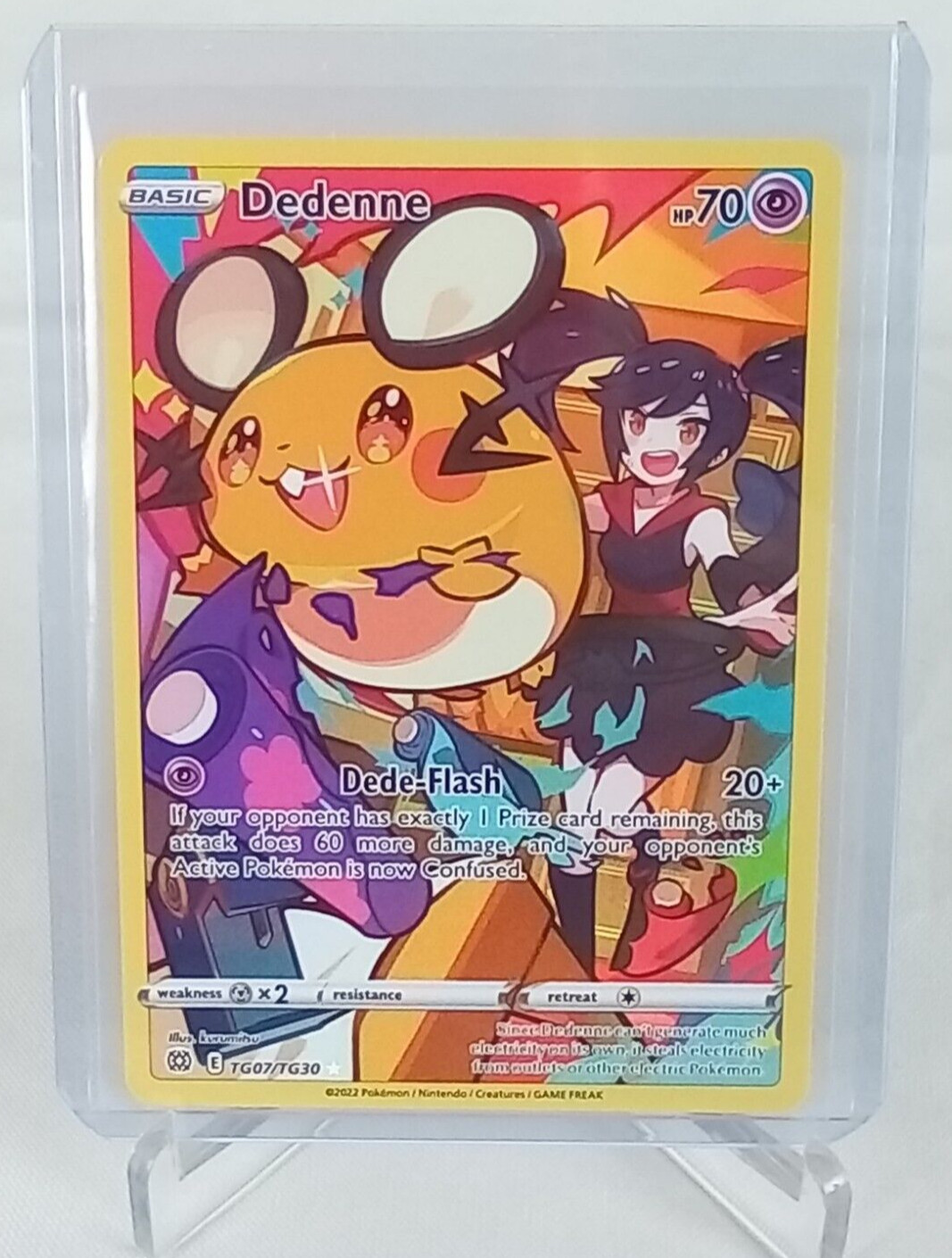 Dedenne Hp 70 Holo #TG07 Pokémon Card 2022