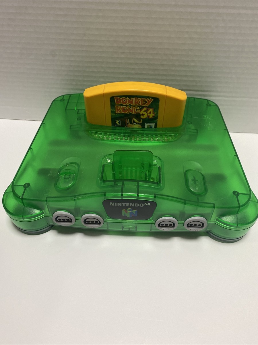 Nintendo 64 N64 Region Free Jungle Green Console Donkey Kong
