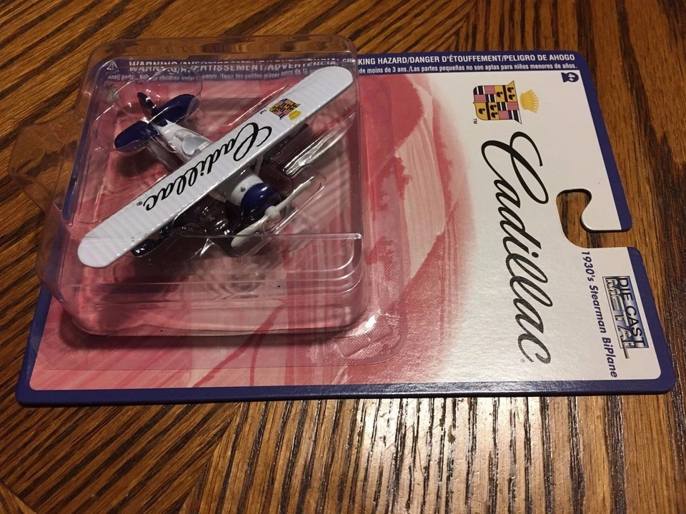 Gearbox Cadillac 1930's Stearman Biplane Die Cast Metal Model NIP  - Image 2 of 4