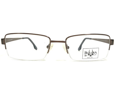 Bulova Brille Rahmen VALLEY CITY BROWN Quadratisch Halbe Felge 54-18-140