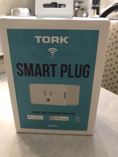Smart Plug, Single, Wi-Fi, IOS/Android Compatible, Tork Brand