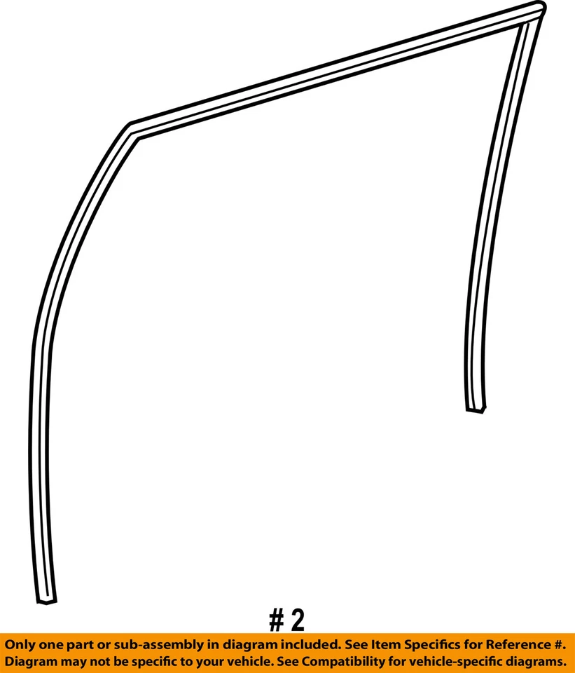 TOYOTA OEM 07-14 FJ Cruiser puerta delantera canal de funcionamiento izquierdo 6815135092 Foto 2 de 2