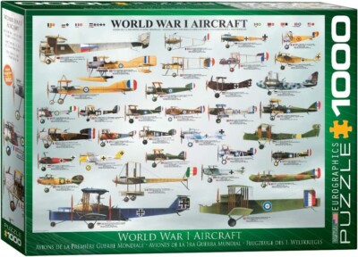 Weltkrieg Flugzeug 1000 Teile Puzzle 680 mm x 480 mm von Eurographics