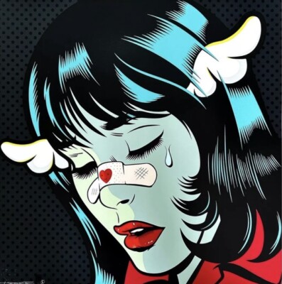 D,FACE Love Hurts, 2024 SOLD OUT ART Print signiert
