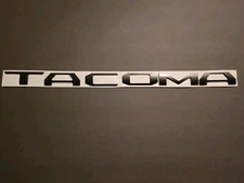 3D MATTE BLACK TAILGATE LETTERS COMPATIBLE WITH TOYOTA TACOMA 2024 US MADE