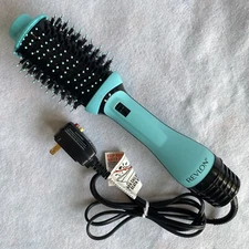 REVLON One-Step Volumizer  RVDR5298 Hair Dryer & Hot Air Brush Mint Blue Green