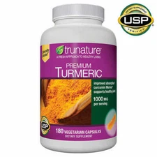 trunature Premium Turmeric 1,000 mg., 180  Vegetarian Capsules