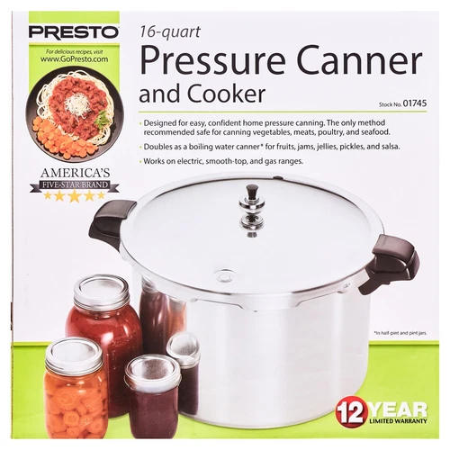 Presto 16 Quart Schnellkochtopf und Herd 01745 - Bild 5 von 11