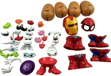 Hasbro Mr Potato Head SPIDER-MAN Pets Iron Man Vintage lot