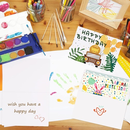 50 Pack White-Blank-Cards-and-Envelopes-5x7-Heavyweight-Folded-Cardstock - Picture 6 of 6