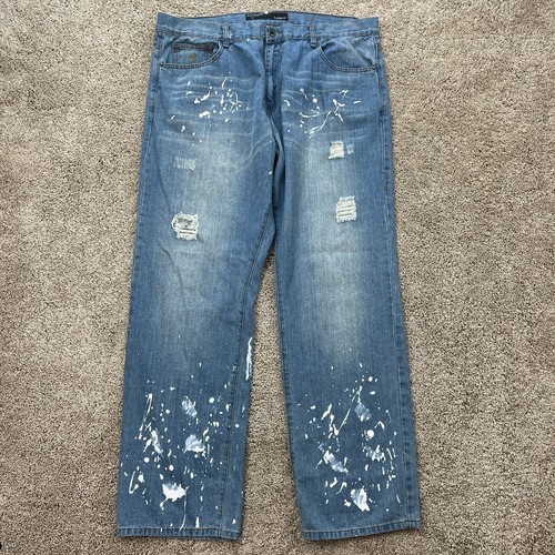 Rocawear Jeans Mens Size 40 X 34 Paint 