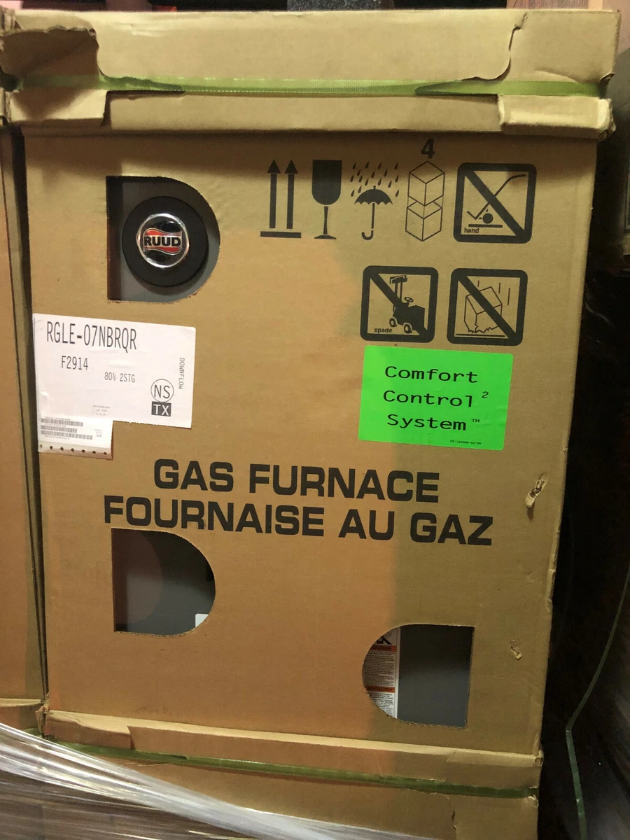 Ruud 80% 75,000 BTU 2-Stage Downflow Natural Gas Furnace - RGLE-07NBRQR |  eBay