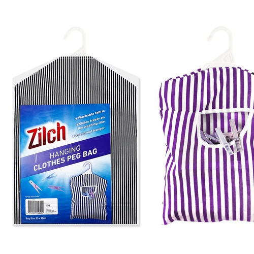 Hanging Peg Bag Clothespin Holder Pegs Hanger Laundry Basket Storage Organiser