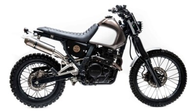 MassMoto Exhaust SlipOn 2in1 Silencer Round 105mm Steel Honda NX