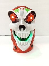 Grave Digger Monster Jam Truck Plástico Cabeza de Calavera Taza 2001 Plástico Rojo Negro