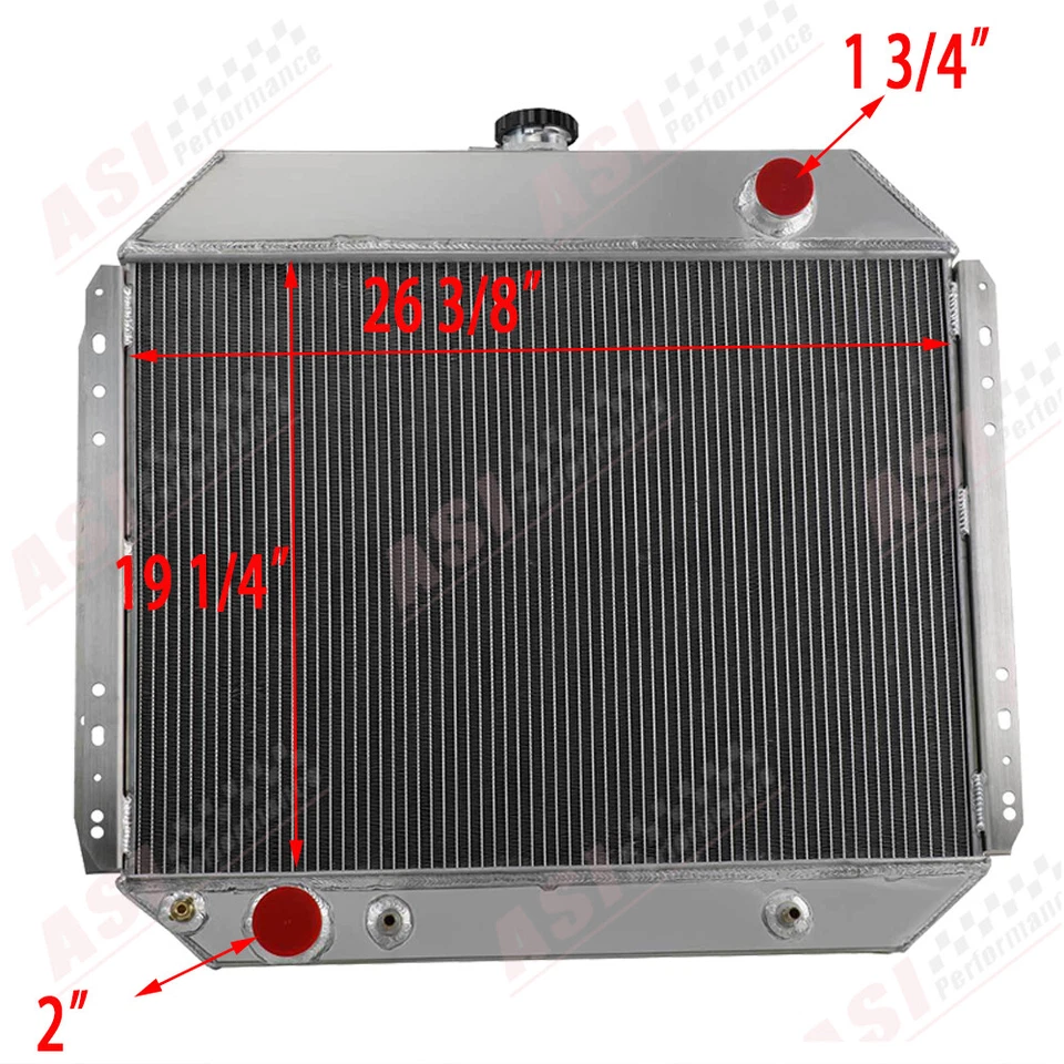 3 Row Radiator Shroud Electric Fan FIT 1967-1979 68 71 73 1976 Ford F-100 F-250 Foto 2 de 4