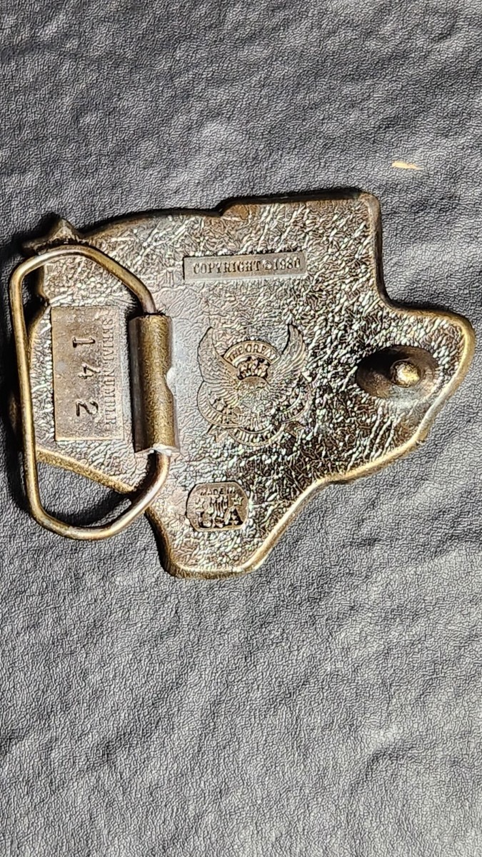 Vintage Texas Lone Star 1980 The Great American Buckle Co Vintage Texas Lone Star 1980 The Great American Buckle Co