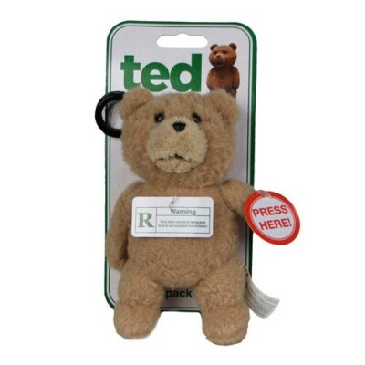 Ted Film sprechender Schlüsselanhänger Plüsch Commonwealth Toys 2012 nicht bewertete Version KEINE STIMME