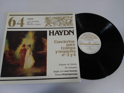 Haydn Konzerte para Waldhorn Y orquesta LP Vinyl vinyl VG/VG Spanisch Ed Sarpe