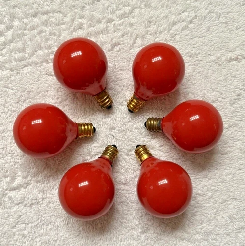 Nordstrom OLIVE THE OTHER REINDEER Bulbs 6 RED Christmas Light Replacement Lites