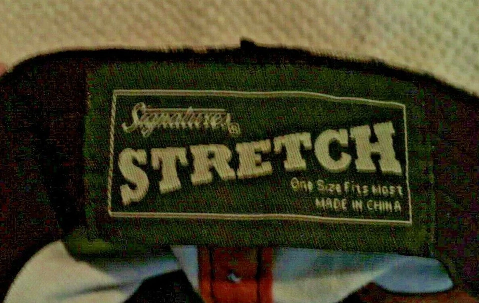 签名 Mossy 橡木球帽男式平沿帽弹性破旧烧焦橙色 — 第 3/3 张图片