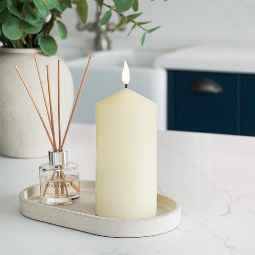 Battery Powered Candle LED Flameless Flickering Real Wax Set Of 3 With Remote - Picture 30 of 48
