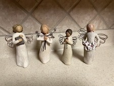 Willow Tree Lot Of 4 Figures  Angel of Spring, Friendship, Learning & Loving