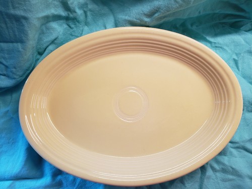 Fiesta Ware OVAL PLATTER Plate Yellow 13 1/2" Sunflower Homer LAUGHLIN 2001 - Picture 1 of 6