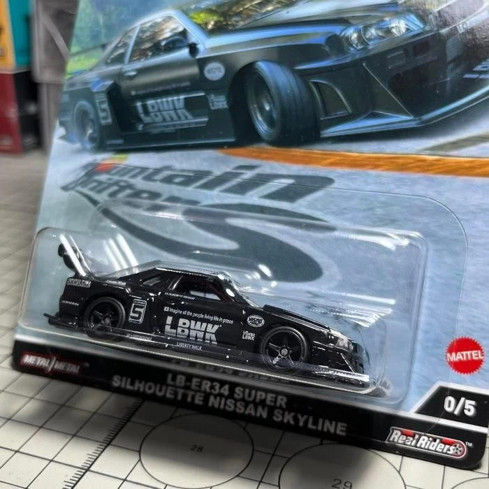 Hot Wheels Mountain Drifters Nissan Skyline LBWK LB-ER34 Chase (HECHO A MEDIDA) Foto 3 de 4