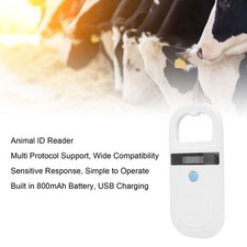Portable Animal ID Reader Rechargeable 134.2KHz Pet Microchip Scanner Reader
