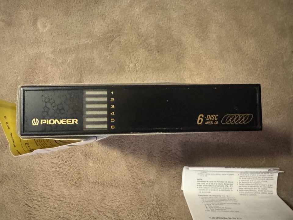 Pioneer Six CD Compact Disc Magazine JD-M300 Car & Home Use Original Box Manual - Image 2 of 3