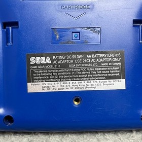 Rare Blue Sega GameGear with Games & Accessories