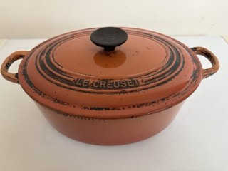 Le Creuset Oval Casserole Dish 27cm Dark Orange