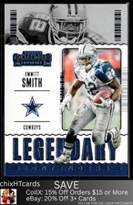 Emmitt Smith 2020 Panini Contenders Legendary Contenders #LC-ESM Dallas Cowboys