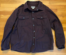 Duluth Trading Mens XL Brown Lined Shacket Ja...