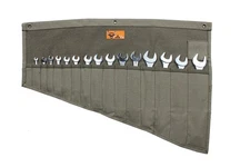 Portable Wrench Organizer Roll Up Tool Bag, Handcrafted Heavy Duty 16 Pocket ...