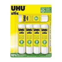 UHU Stic Klebestift 5Er Pack LöSungsmittelfrei Ergiebig 21G Recycelter Plastik