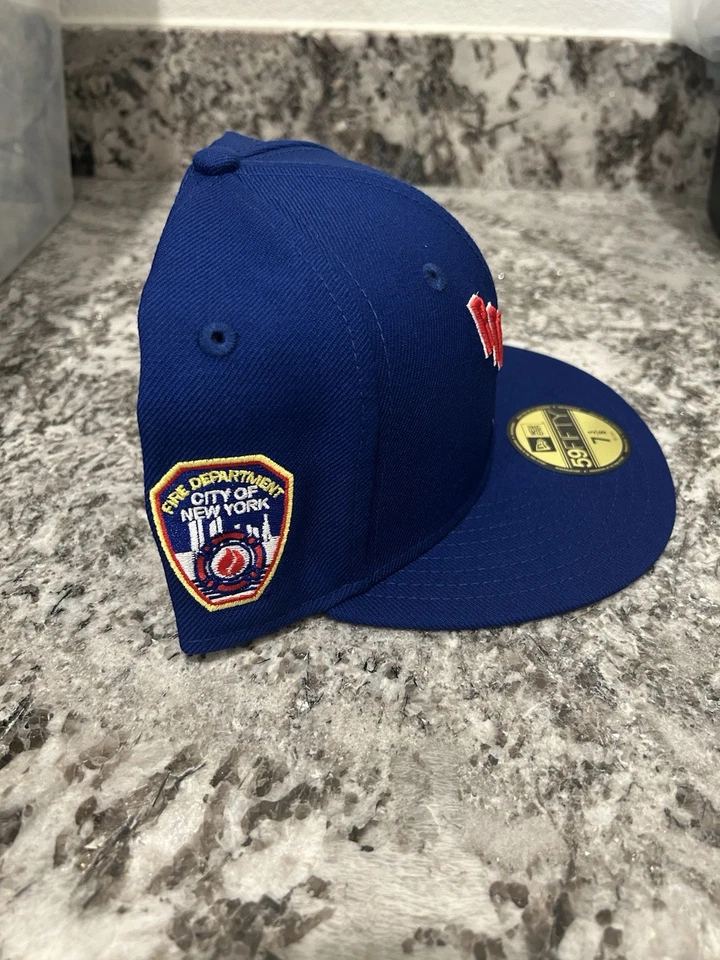 New Era New York Rangers FDNY Patch Special Edition Hat Fitted 7 3/8 RARE NHL - Image 3 of 4