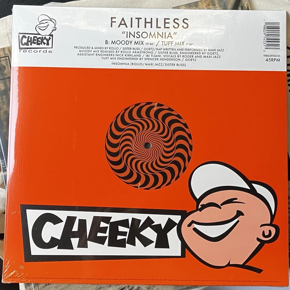 RSD BLACK FRIDAY 2025: FAITHLESS - Insomnia Remix (ltd. 12" EP Vinyl Zoetrope) - Image 4 of 4