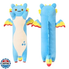 PEACH CAT Long Dragon Cat Plush Pillow Cute Dragon Cat Stuffed An